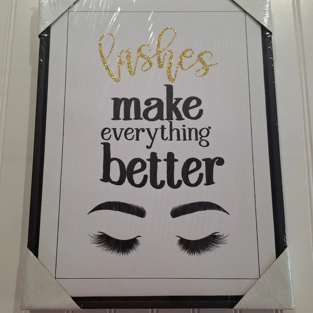 wall pictured art-LASHES MAKE EVERYTHING BETTER